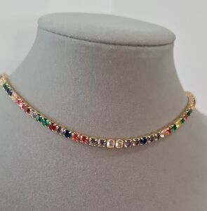 mother of birth tennis necklace